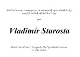 Čest jeho památce, zemřel jeden ze zakladatelů O.K. Trans Praha Vladimír Starosta st.